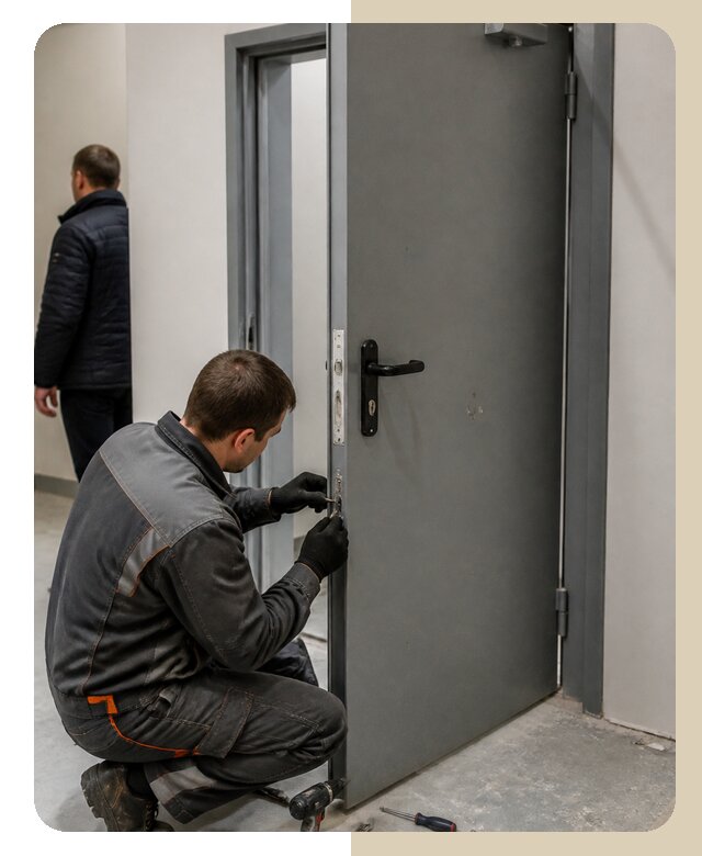 Ремонт противопожарной двери в Кизилюрте по цене 6712 р. | ДвериЛегко-Кзт