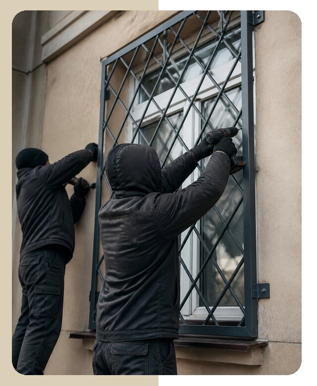 Установка антивандальных решеток на окна в Кизилюрте